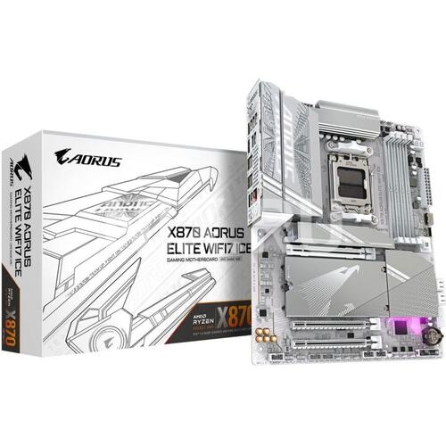 MB AM5 Gigabyte X870E A ELITE WF7 ICE ATX  ATX Socket: AM5