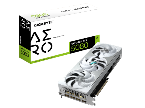VGA Gigabyte RTX5080 16GB GDDR7 Aero OC  (GV-N5080AERO OC-16GD) GPU: NVIDIA