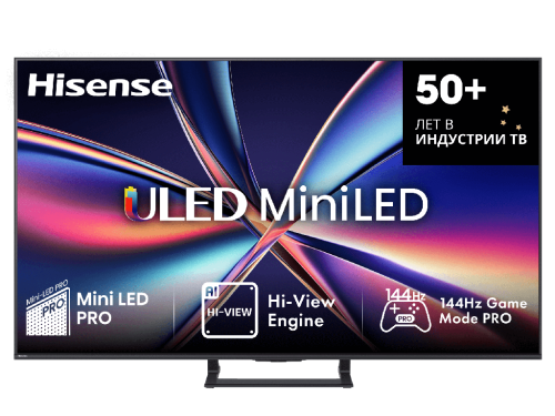 50' LED SMART TV Hisense 50E8Q, Mini LED 4K UHD, VIDAA OS, Black