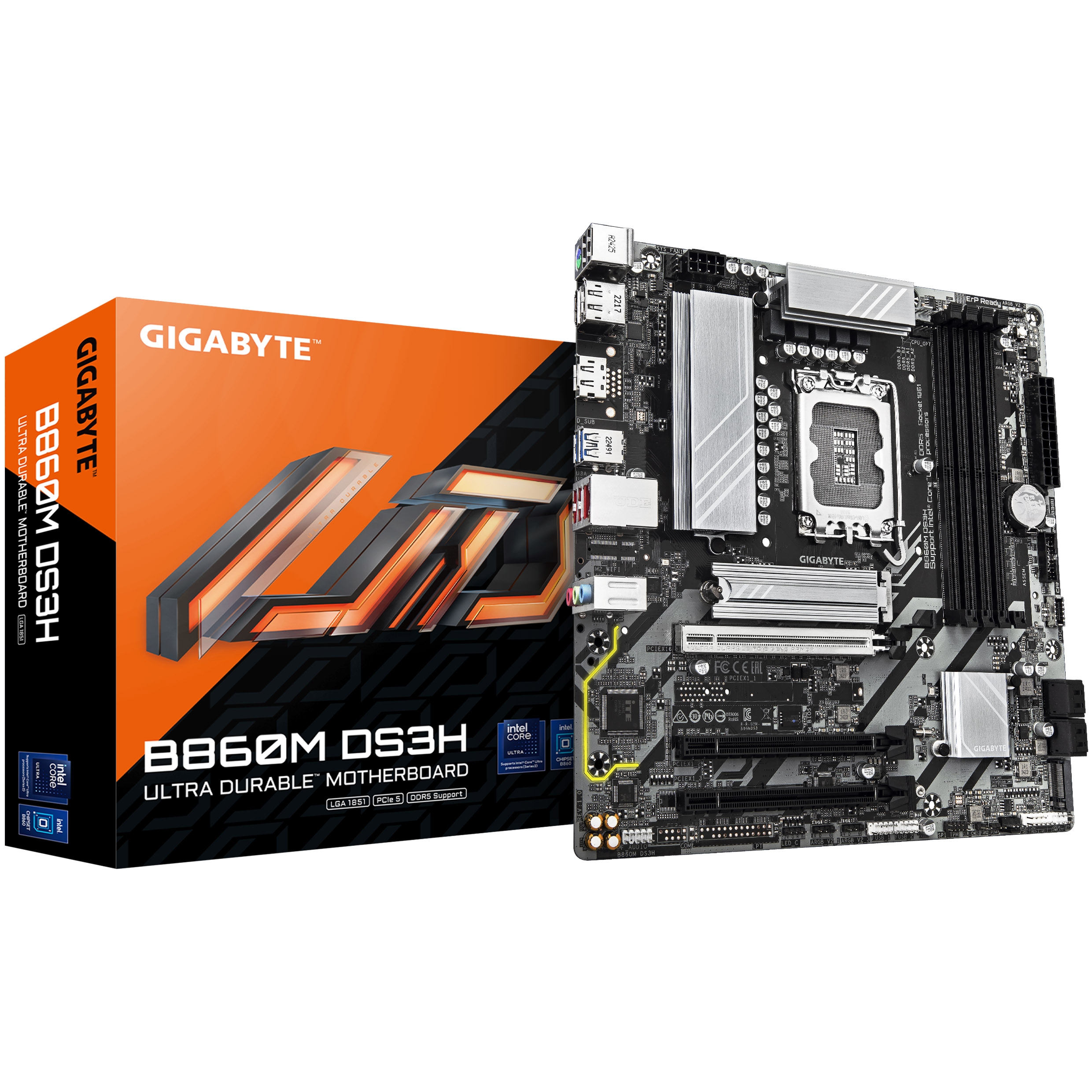 MB S1851 Gigabyte B860M DS3H mATX  Micro-ATX Socket: LGA1851
