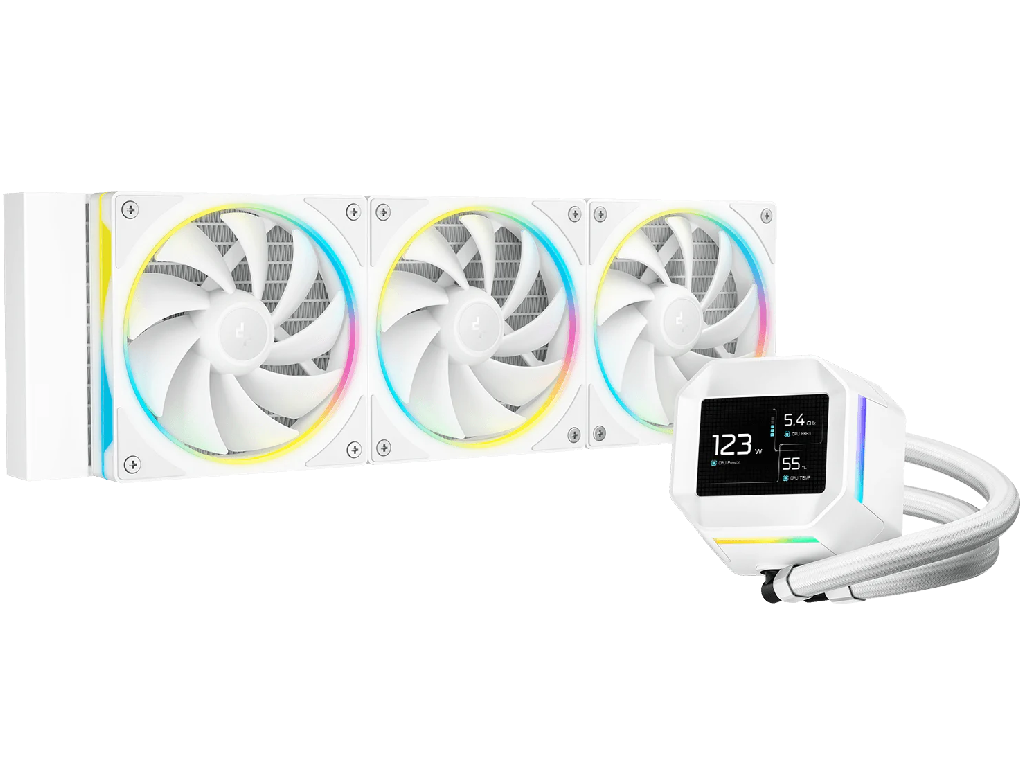 AIO Liquid Cooling Deepcool 'LM360' (<38.71dBA, 600-2400RPM, 72.04CFM, 3x120mm, 340RPM, ARGB, 2.4' I