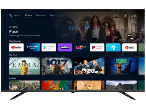 50' LED SMART TV OZON U50QN8500S, QLED, 4K UHD, Google TV, Black