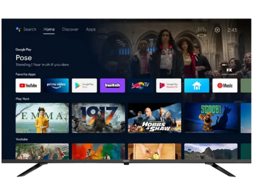 58' LED SMART TV OZON U58QN8500S, QLED, 4K UHD, Google TV, Black