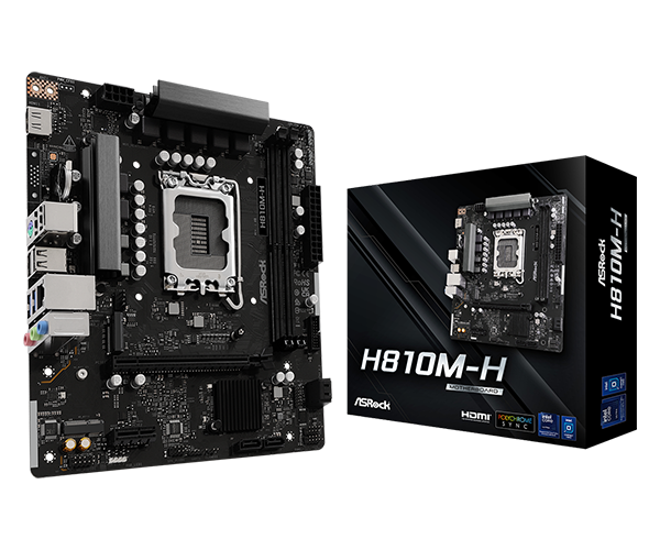 MB S1851 ASRock H810M-H mATX Micro-ATX Socket:  LGA1851