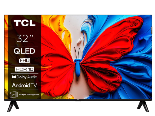 43' LED SMART TV TCL 43V5C, QLED, Full HD, Google TV, Black