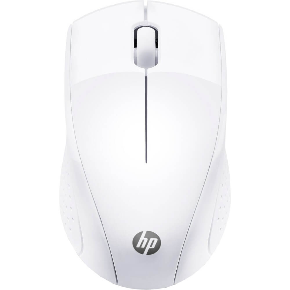 Wireless Mouse HP 220, up to 1600 dpi, 3 buttons, Multi surface tracking, 80g., 1xAA, 2.4GHz, White