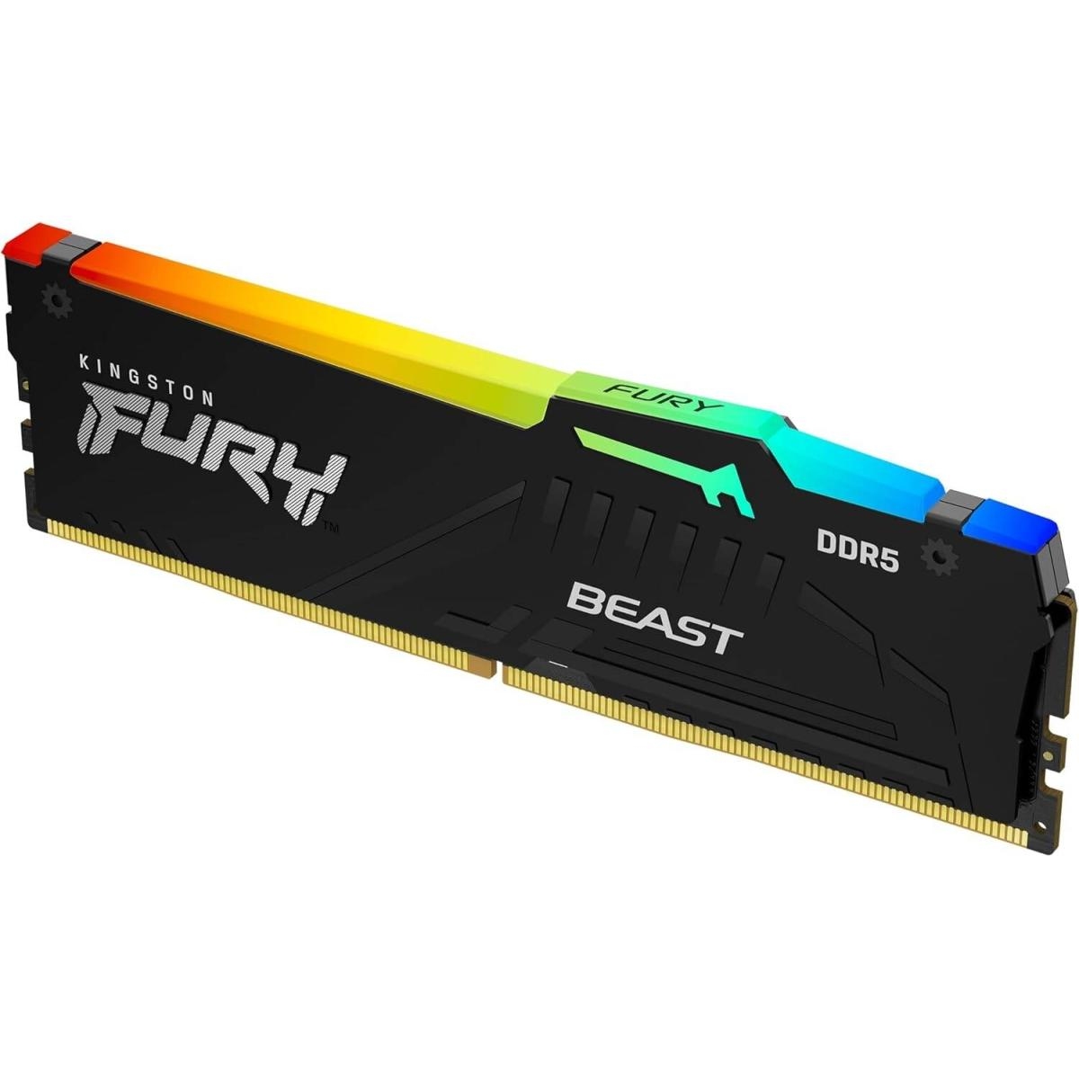 ..8GB DDR5-6000MHz  Kingston FURY Beast RGB  (KF560C36BBEA-8), CL36-38-38, 1.35V, AMD EXPO 1.0/Intel