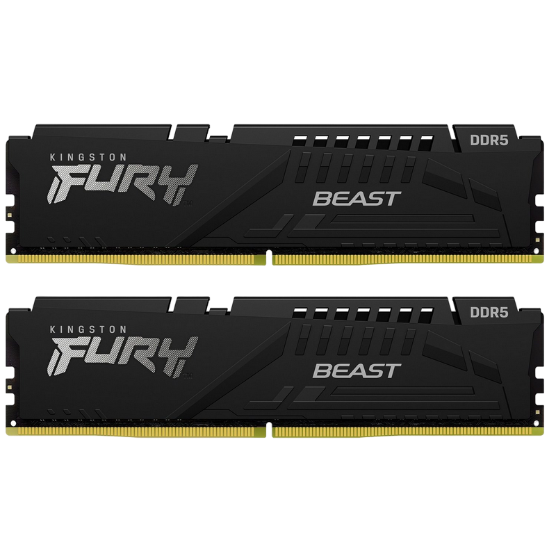 .16GB DDR5-6000MHz  Kingston FURY Beast (Kit of 2x8GB)  (KF560C36BBEK2-16), CL36-38-38, 1.35V, AMD E