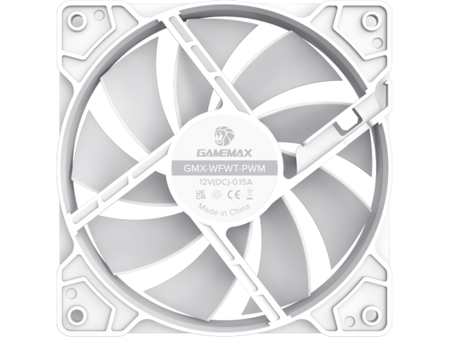 PC Case Fan GAMEMAX GMX-WFWT, 120mm, 9 blades, <23.4dB, 46.5 CFM, 1100RPM, Hydraulic bearing, 3&4pin