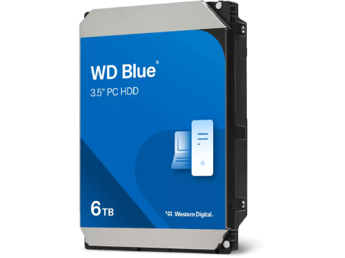 3.5 HDD  6.0TB -SATA -256MB  Western Digital Blue (WD60EZAX), CMR, 5400rpm