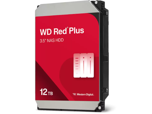 3.5' HDD 12.0TB-SATA-512MB Western Digital  'Red Plus (WD120EFGX)', NAS, 24/7, CMR, 7200rpm