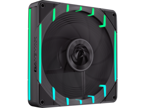 PC Case Fan GAMEMAX Tornado T12, Reversed, 120mm, ARGB, 24 LED, 9 blades, PWM, <32.12dB, 66.89 CFM