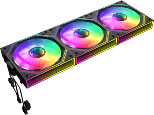 PC Case Fan GAMEMAX FN12A-S3I-R, Reversed, 3xARGB Fan Kit, 120mm, <31.62dB, 49.54CFM, 800-1600RPM