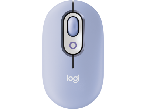 Wireless Mouse Logitech POP, up 4000 dpi, 4 buttons, Ambidextrous, 82g., 1xAA, 2,4Ghz, Liliac