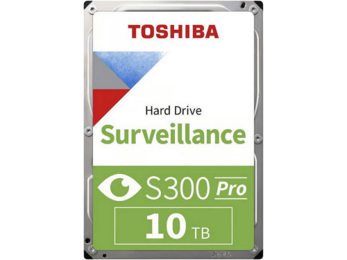 3.5' HDD 10.0TB-SATA-512MB Toshiba S300 Pro Surveillance (MD10ADA10TV), Surveillance, 24/7, CMR