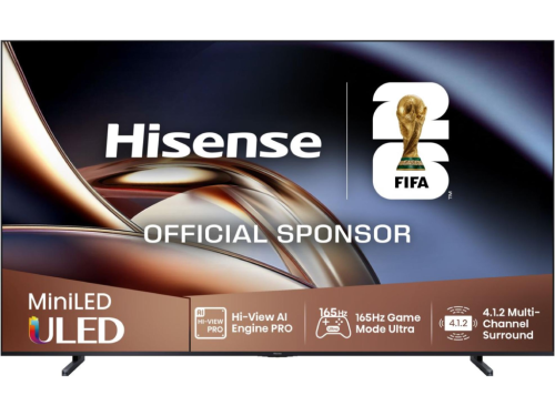 100' LED SMART TV Hisense 100U8Q, Mini LED 4K UHD, VIDAA OS, Black