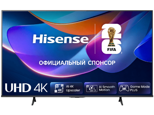 55' LED SMART TV Hisense 55A6S, Real 4K UHD, VIDAA OS, Black
