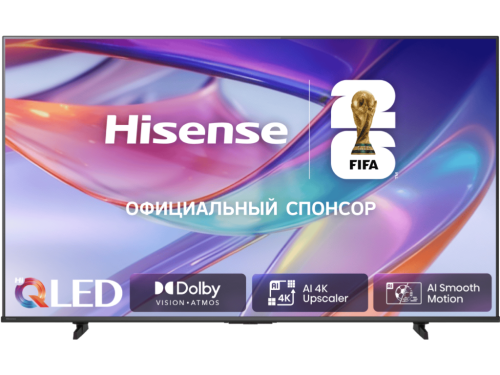 43' LED SMART TV Hisense 43E7S, QLED 4K UHD, VIDAA OS, Black