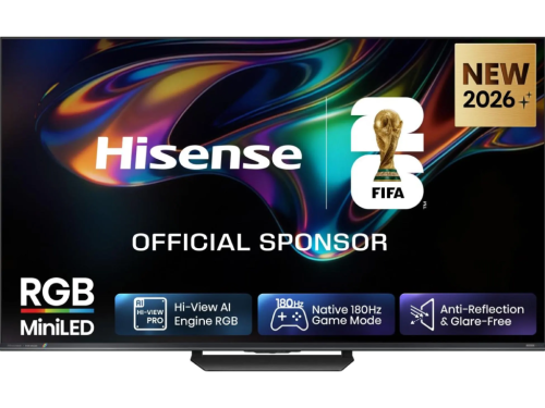 65' LED SMART TV Hisense 65UR8S, RGB Mini LED, 4K UHD, VIDAA OS, Black