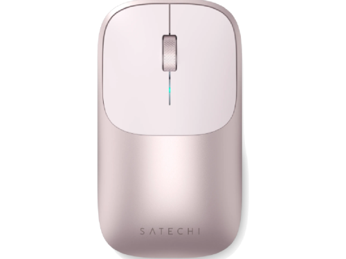 Wireless Mouse Satechi Slim EX, 3 buttons, Ambidextrous, Rechargeable, Bluetooth 5.0, Blush