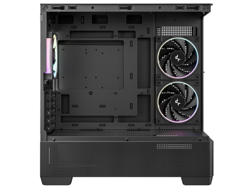 Case mATX Deepcool CG380U 3F, w/o PSU,2x120side 1x120rear ARGB PWM, 2xUSB3.0, 1xTypeC, Curved-Glass