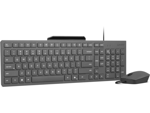 Keyboard & Mouse Lenovo 310, 2.5 zone layout, Phone Holder, spill-resistant, Ambidextrous mouse