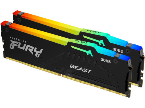 64GB DDR5-5600MHz  Kingston FURY Beast RGB (Kit of 2x32GB) (KF556C36BBE2AK2-64), CL36-38-38