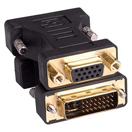 Adapter DVI M to VGA F, Cablexpert 'A-DVI-VGA-BK', DVI-A 24-pin male to VGA 15-pin HD(3 rows) female
