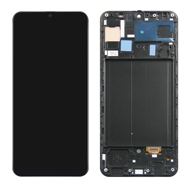 LCD SAMSUNG A50 / A505 BLACK WITH FRAME INCELL