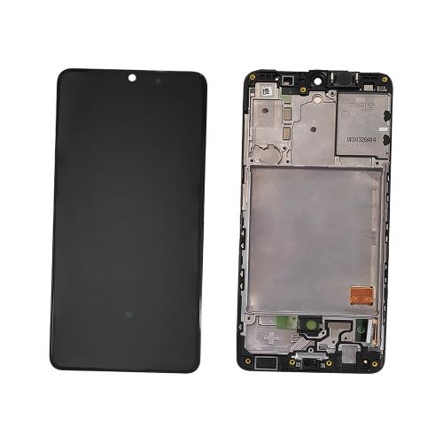 LCD SAMSUNG A41 / A415 BLACK WITH FRAME AAA