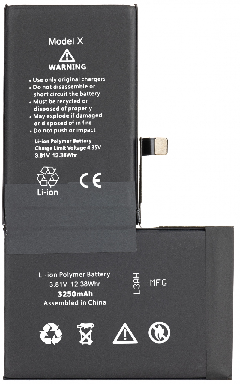 Battery for Apple iPhone X / 3250mAh High Capacity