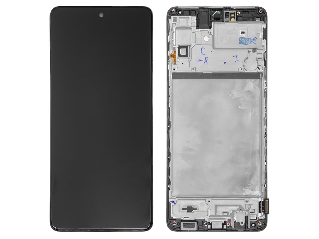 LCD SAMSUNG M51 / M515 BLACK WITH FRAME OLED