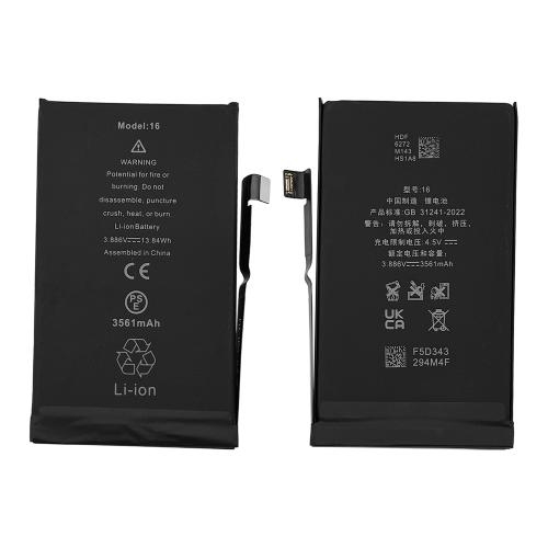 Battery for Apple iPhone 16 / 3561mAh Capacity