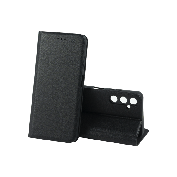 Чехол-книжка LEATHER Case SAMSUNG S23 FE (Черный)
