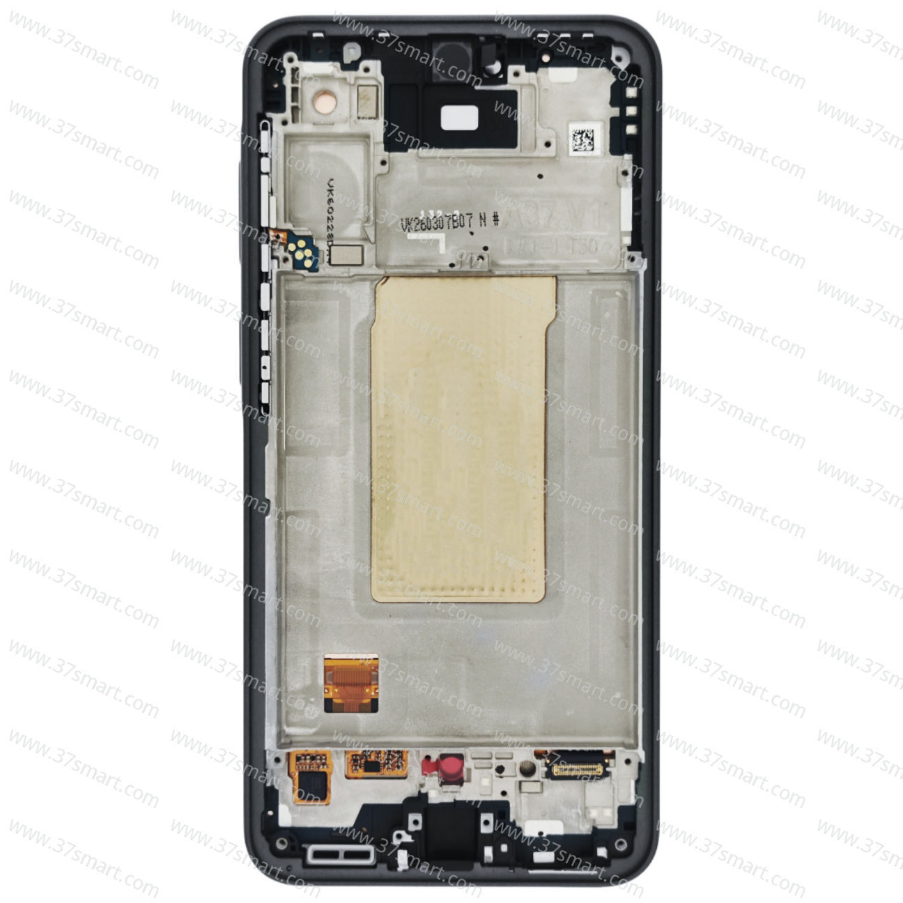 LCD SAMSUNG A37 / A376 GRAY WITH FRAME ORIGINAL (SERVICE PACK)