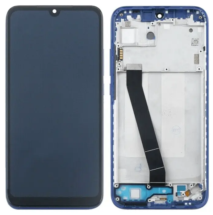 LCD XIAOMI REDMI 7 (2019) BLUE WITH FRAME ORIGINAL (SERVICE PACK)
