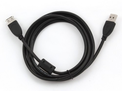 Cable USB, USB AM/AF, 1.8 m, USB2.0  Premium quality with ferrite core, Cablexpert, CCF-USB2-AMAF-6