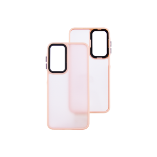 Накладка Luxury Metal Lens SAMSUNG A56 (Персик)