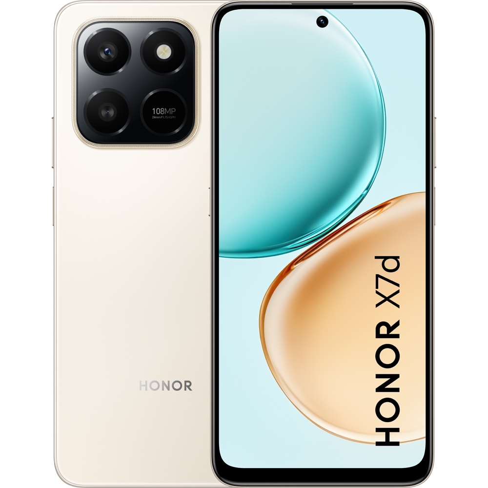 HONOR X7d, 128GB, 6GB RAM, Dual SIM, Desert Gold