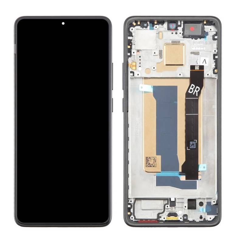LCD XIAOMI POCO X7 PRO BLACK WITH FRAME ORIGINAL (SERVICE PACK)