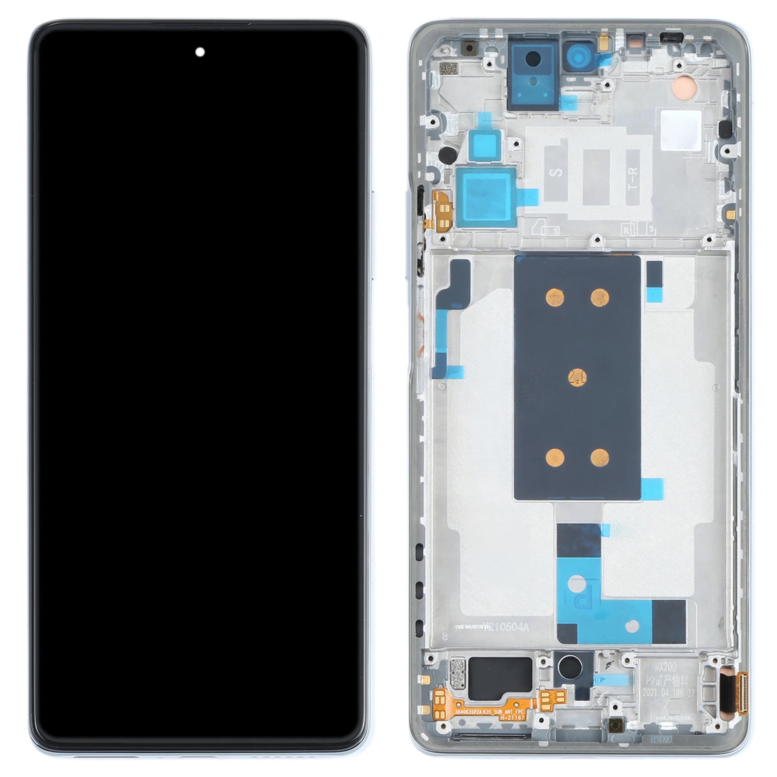 LCD XIAOMI 11T / 11T Pro BLACK WITH FRAME ORIGINAL (SERVICE PACK)