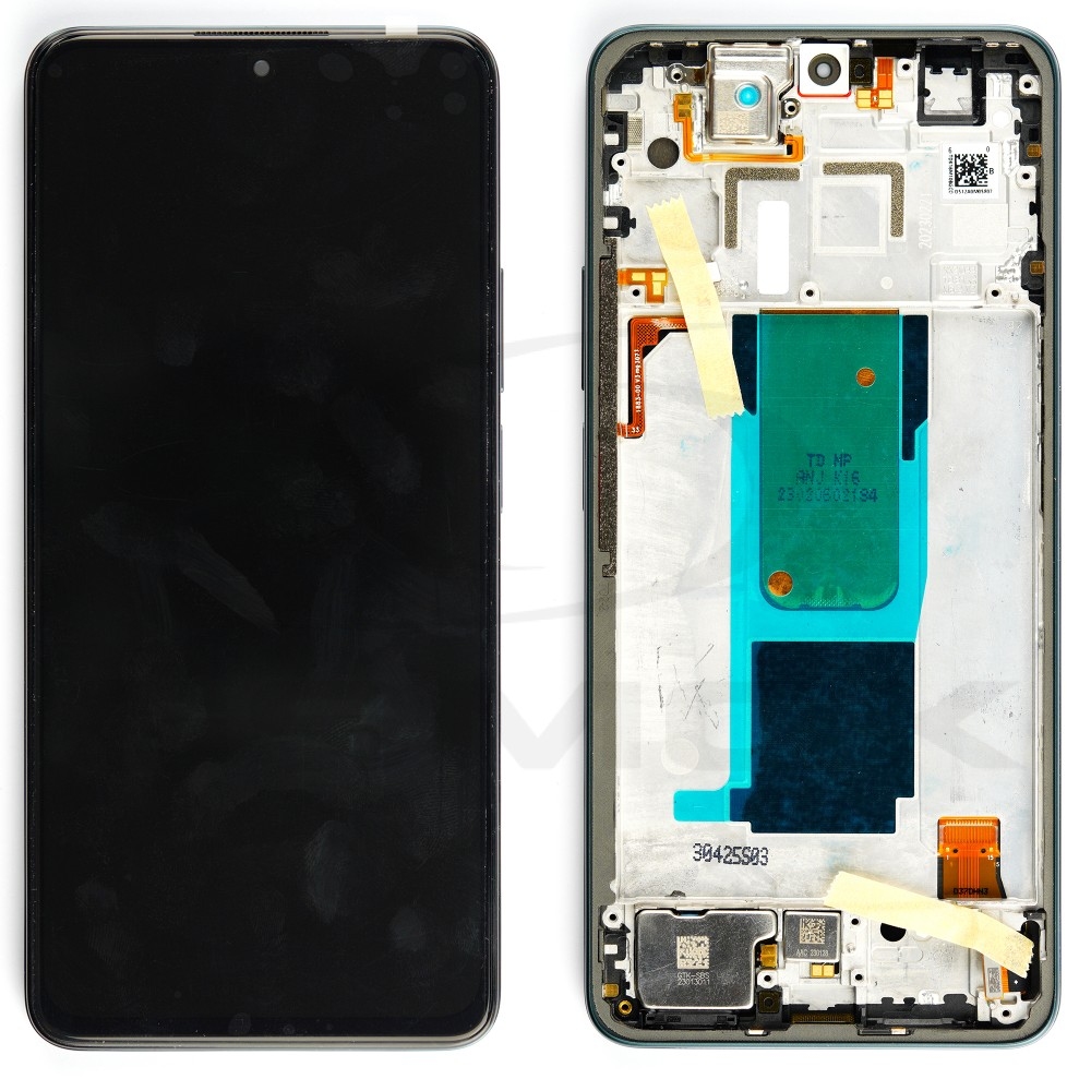 LCD XIAOMI REDMI NOTE 11 PRO PLUS GREEN WITH FRAME ORIGINAL (SERVICE PACK)