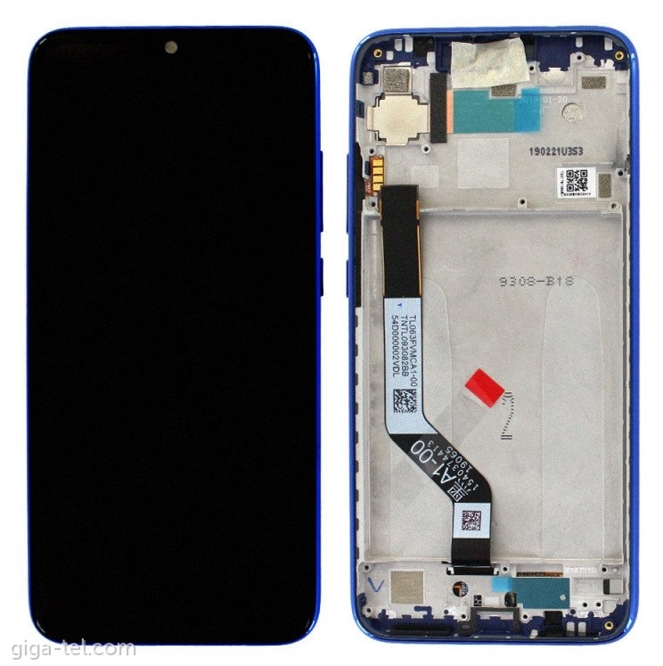 LCD XIAOMI REDMI 7 BLUE WITH FRAME ORIGINAL (SERVICE PACK)
