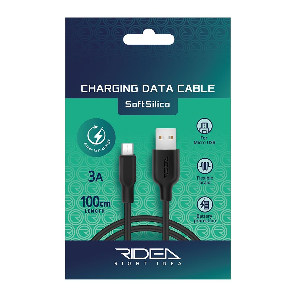 USB Ridea RC-M114 Soft Silico Micro 3A (Чёрный)