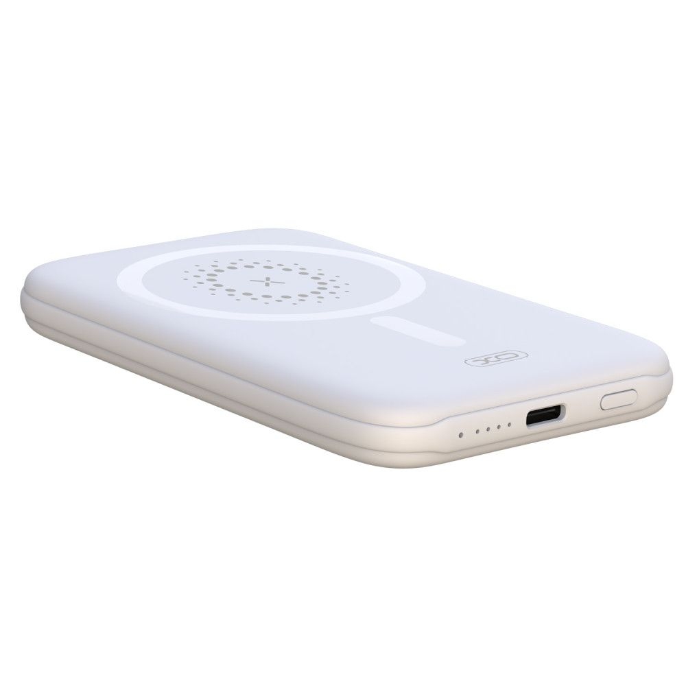 Power Bank XO PR153 PD20W Magnetic wireless 15W Type-C 5000mAh (Белый)