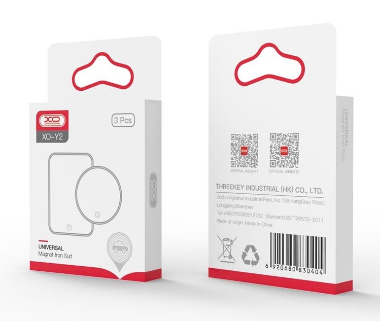 XO Y2 Iron Spare Parts Pack (2 Circles + 1 Squares) White