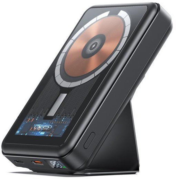 XO PR202 Transparent Magnetic Wireless Fast Charging PowerBank (15W Wireless /PD20W) 10000mAh Black