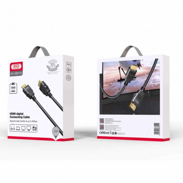 XO GB011B HDMI to HDMI 4K L=5M Black