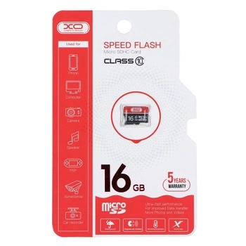 XO High level TF high speed memory card 64GB BLACK+RED