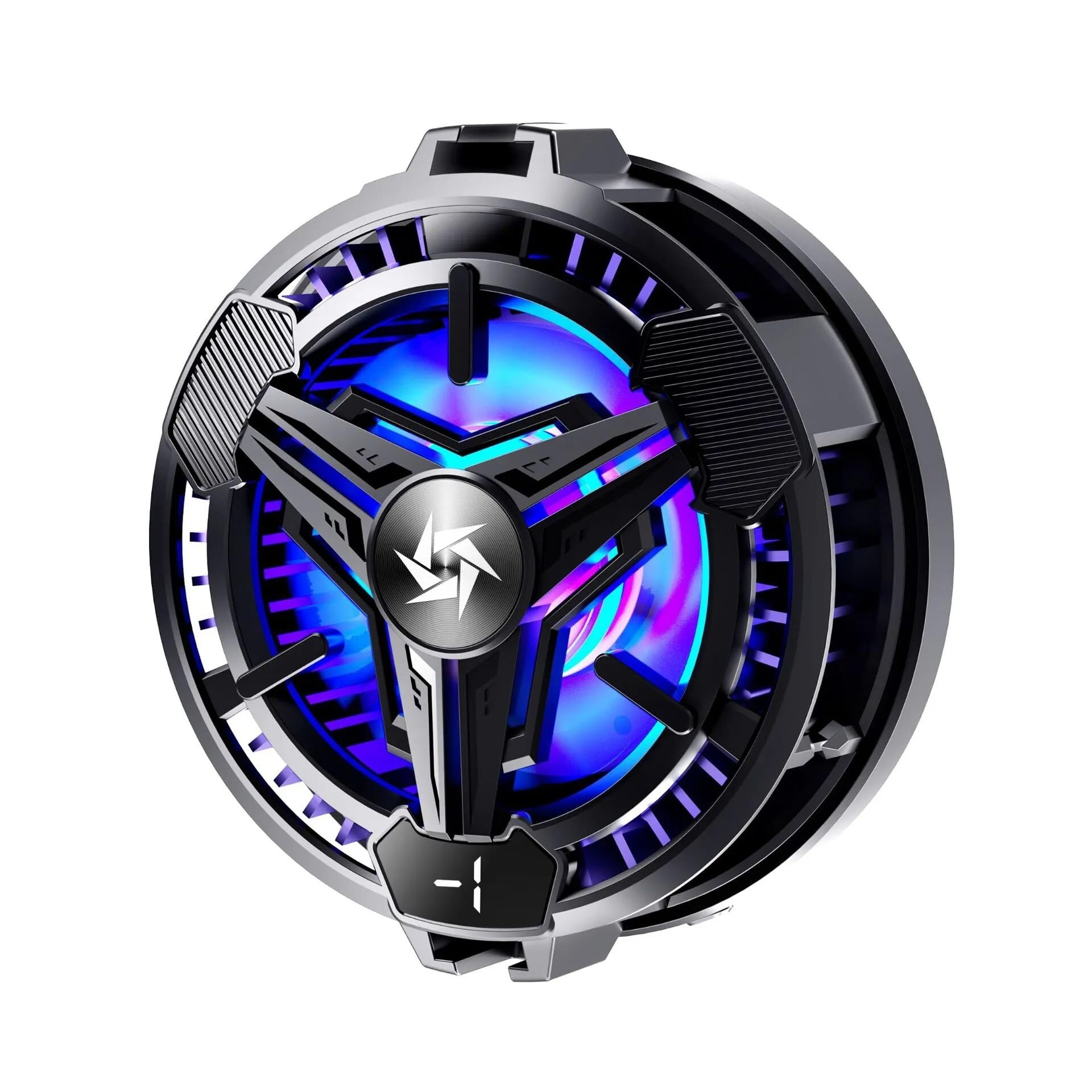 XO SL05 Magnetic suction heat sink with universal clip, temp display, wireless charging Black